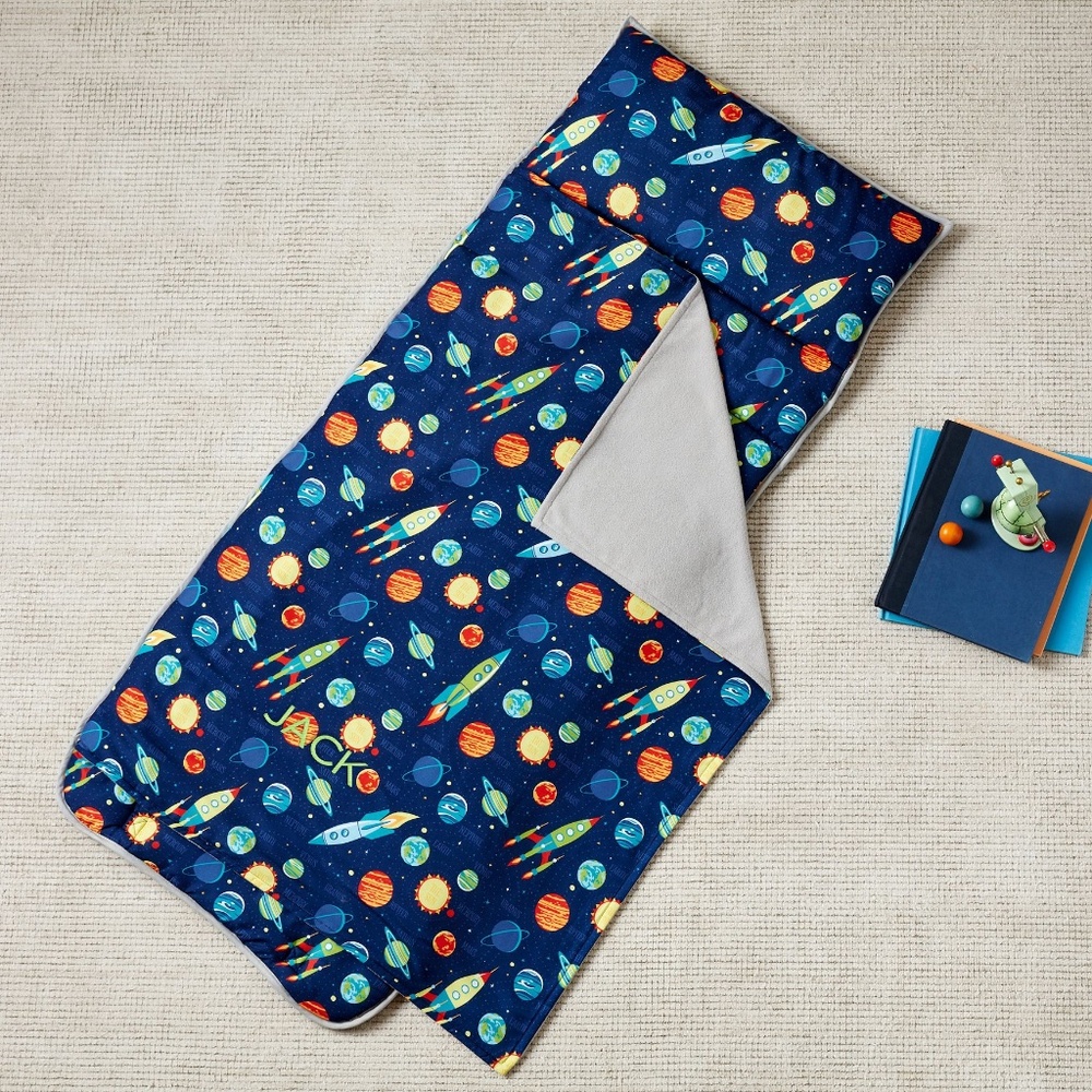 Pottery Barn Kids Mackenzie Navy Solar System Nap Mat NWT